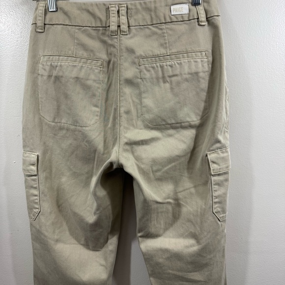 Paige Dion Flare Leg Utility Cargo Jeans in Vintage Warm Sand Size 32 X 30 READ - Picture 5 of 15